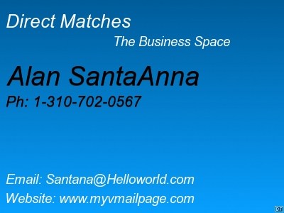Direct Matches, a place for business