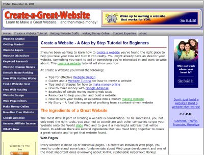 Create A Great Website